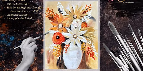 Floral Fall Vase | $29 | Fall Floral Paint Party (Quad Cities \u2013 Bettendorf, IA)