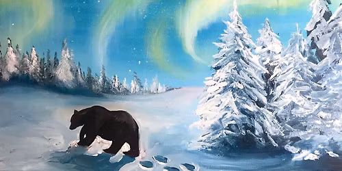 Paint the enchanting 'Polar Magic' in Tewkesbury with Brush Party with Kirsty