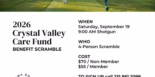 Crystal Valley Care Fund Benefit Scramble @ BSGC