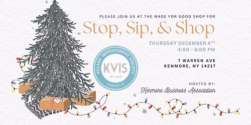 Stop, Sip, & Shop at the Made for Good shop