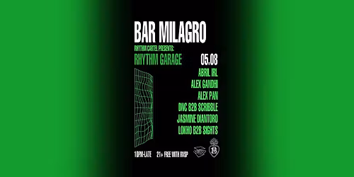 Rhythm Cartel presents: Rhythm Garage
