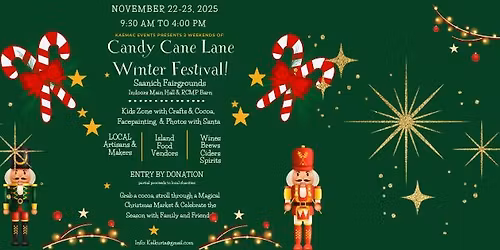 Candy Cane Lane Winter Festival November 22-23, 2025