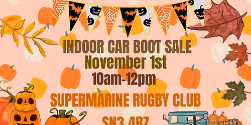 Indoor Car Boot Sale (November)