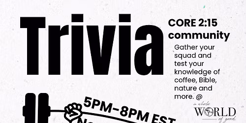 Trivia Night Fundraiser