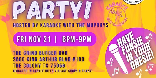 Onesie Karaoke Party at The Grind!