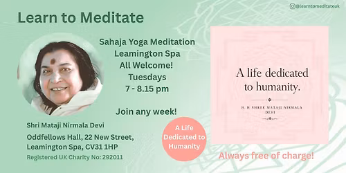 Learn to meditate in Leamington Spa - Life Dedicated to Humanity