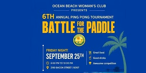 OBWC's 6th Annual Battle for the Paddle Ping Pong Tournament