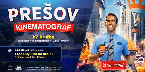 FREE GUY: HRA NA HRDINU | PRE\u0160OV KINEMATOGRAF