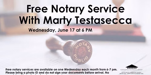 NDL Free Notary Service with Marty Testesecca