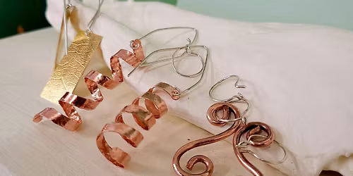 Natural Textured Pendants\/Earrings