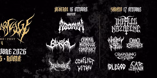 ROME CARNAGE EXTREME FEST 2026