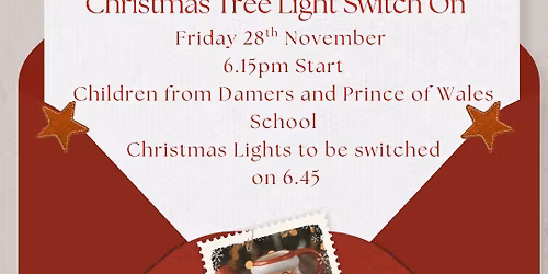 Crown Square Christmas Tree Light Switch On