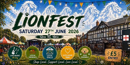 LIONFEST 26! Raising money for Zoes Place.
