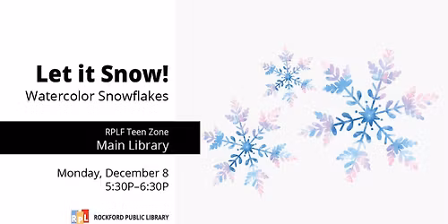 Let it Snow!\u2013Watercolor Snowflakes