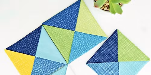 Origami Fabric Coasters