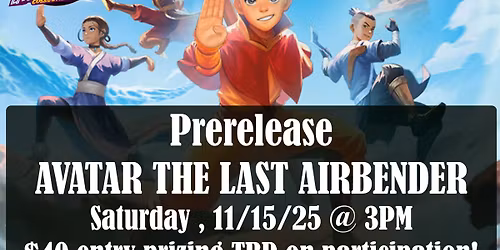 Prerelease Avatar The Last Airbender.