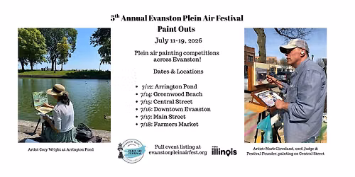Evanston Plein Air Festival Paint Out \u2022 Downtown Evanston
