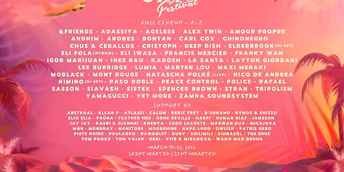SXM FESTIVAL | MARCH 18-22, 2026