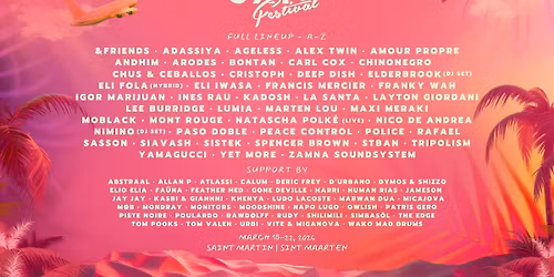 SXM FESTIVAL | MARCH 18-22, 2026