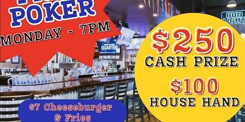 MONDAY NIGHT POKER\ud83d\udc25\u2660\ufe0f Free to Play \ud83d\udc25 $250 Prize \u2728 Bout Time Pub & Grub LEHI