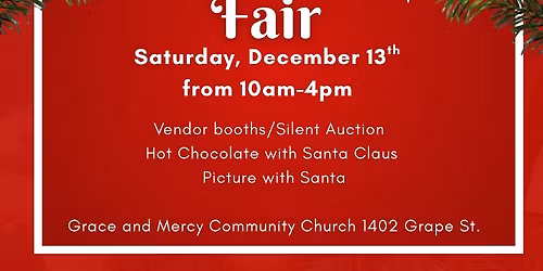 Grace and Mercy Community Church Christmas Fair