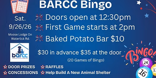 BARCC Bingo! 