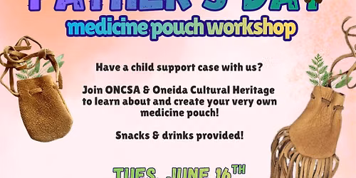 Father's Day Medicine Pouch Workshop