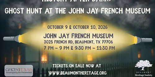 History After Dark: Ghost Hunt at the John Jay French Museum
