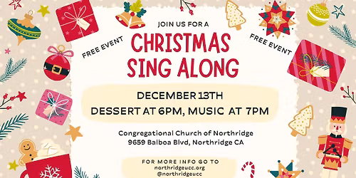 Christmas Dessert and Sing Along
