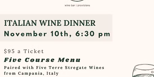 Italian Wine Dinner | Vine and Plate 