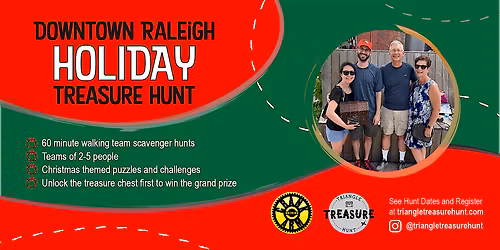 Downtown Raleigh Holiday Treasure Hunt - Walking Team Scavenger Hunt!