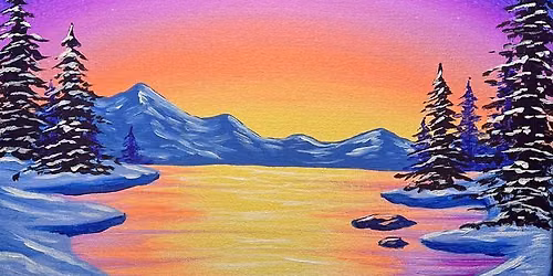 Thirsty Thursday! Sip & Paint 'Northern Twilight Glow' with us!
