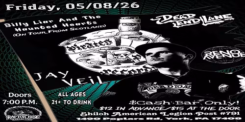 Billy Liar And The Haunted Hearts, Dead End Lane, Reno Avenue, Jay Veil