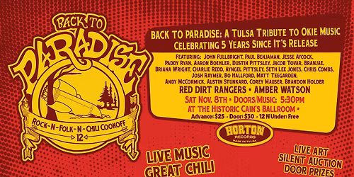 12th Annual Rock-N Folk-N Chili Cook Off