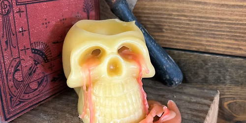Honeybee 101 - Beeswax Creations: Skull Candles