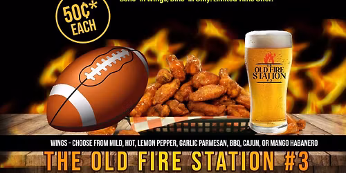 Sunday Fun Day Football & Wings Special