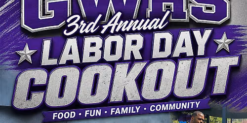 GWHS 3rd Annual Labor Day Cookout