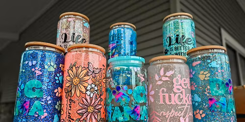 Build your own snow globe glass can!