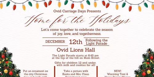 Home for the Holidays - Christmas Event and Parade