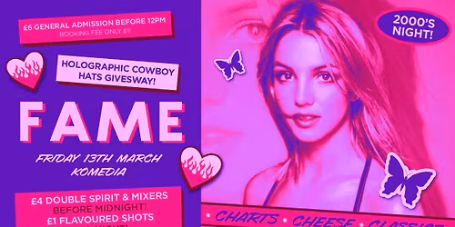 FAME \/\/ 2000\u2019S NIGHT \/\/ 400 SPACES ON THE DOOR!