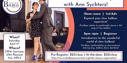 Slow Balboa Workshop w\/ Ann Sychterz