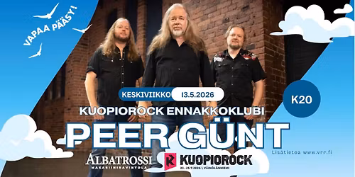 Kuopiorock ennakkoklubi: Peer G\u00fcnt