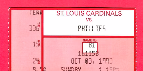 Philadelphia Phillies at St. Louis Cardinals at Busch Stadium