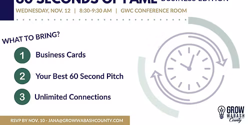 60 Seconds of Fame - Business Edition