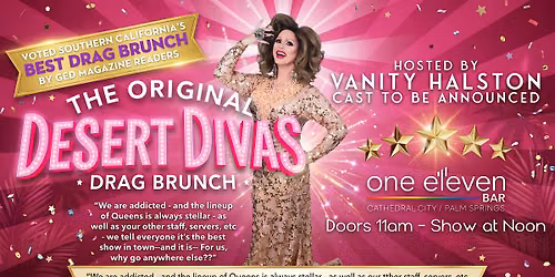 Desert Divas Drag Brunch with Vanity Halston - August 8th