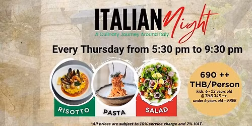 \ud83c\uddee\ud83c\uddf9 ITALIAN NIGHT \ud83c\uddee\ud83c\uddf9 (A Culinary Journey Around Italy)