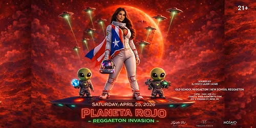 Planeta Rojo - Reggaeton Invasion  @ Jupiter Red