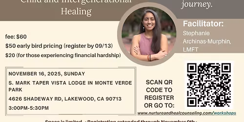 Paghilom: A Filipinx workshop  for Inner Child and Intergenerational Healing