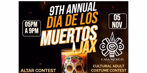 9th Annual D\u00eda de los Muertos Jacksonville \ud83d\udc80\ud83d\udd6f\ufe0f\ud83d\udc90