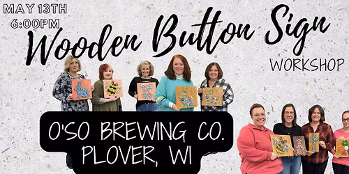 Wooden Button Sign Workshop 